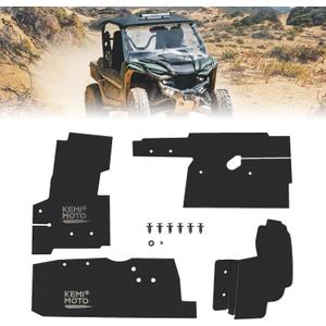 KEMIMOTO Mudguard Firewall Splash Panels Compatible with 2021-2023 Wolverine RMAX2 RMAX4 1000, Fender Flares Splash Guard Wind Protection Panels Anti-Mud Windproof Anti-Mud