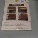  Leather Repair Patch 2-Piece 8X11 In Self Adhesive Leather Coffee