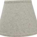 Aspen Creative 58851A Empire Uno Lamp Shade in Flaxen, 6" Top x 10" Bottom x 7.5" Slant Height, Slip UNO 33mm