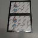 5x7 Double Picture Frames Hinged MDF Wood, Black