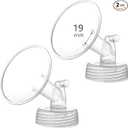 Momstouch 19mm Flange Compatible With Spectra S1 S2 9 Plus Synergy Gold Breastpump Replacement To Spectra Pump Parts And Flange; Not Original; Replaces Shield