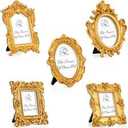 Mini frames Vintage picture frames Small frames Antique picture frames Vintage gold frames 5 Piece
