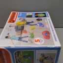 Dinosaur Toys for Kids 3-5, Mist Spraying Dino Roaring & Light up Stepping Stones for Kids, Indoor & Outdoor Durable Non-Slip Sensory Balance Stones with 5 Rechargeable Batteries, Gift for Toddlers