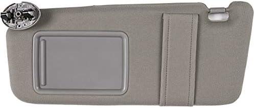 Ezzy Auto Gray Left Driver Side Sun Visor fit for Toyota Camry Without Sunroof 2007 2008 2009 2010 2011