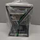 MyGift Shabby White Washed Solid Wood Square Tiered Food Display Table Risers with Twisting Black Metal Base, Wooden Nesting Dessert Holder Cupcake Tray Cake Stand, 3 Piece Set