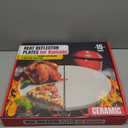 Half-Moon Ceramic Heat Deflector Plates for Kamado Joe Classic I, II, III - 15 Inch Pizza Stone - Kamado Joe Accessories and Replacement Parts by Smoker Chef - 2-Pack