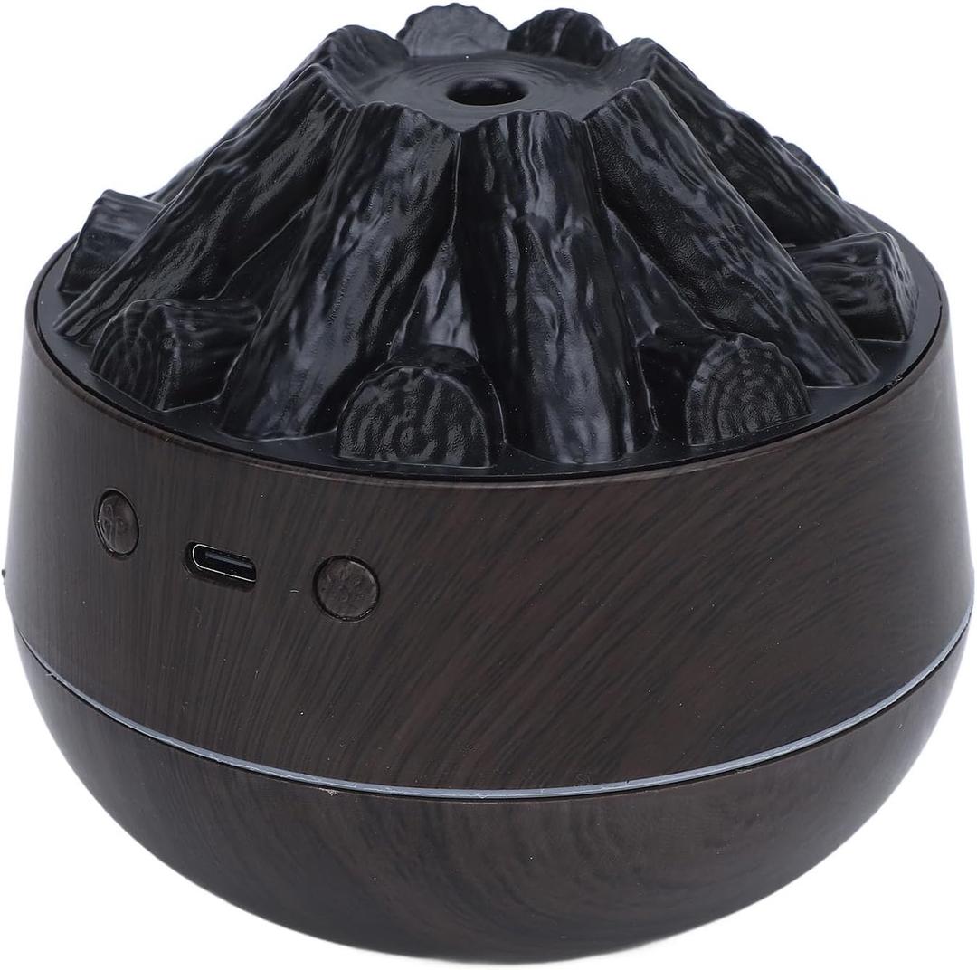 Flame Diffuser Humidifier,Essential Oil Diffuser, Quiet 300ml Easy to Operate Simulated Fire Humidifier for Desktop for Home,Office (Style 1)