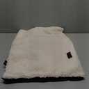 Dog Bed Crate Pad - Rosette Pattern White Velvet Pet Bed Anti-Slip Comfy Kennel Pad for Crates Rosette White XL (X-Large 42"x28")