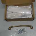 Amerdeco 10 Pack Champagne Bronze Cabinet Pulls, 6 Inch(152MM) Hole Centers, Kitchen Cabinet Handles, Drawer Pulls ZH0032