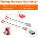 Speaker Mounting Adapter Plates and Wiring Harness, Compatible with Acura Civic Accord CRV 6.5"/6.75" Speaker Mounting Adapter Upgrade Solid Type 2 Pairs