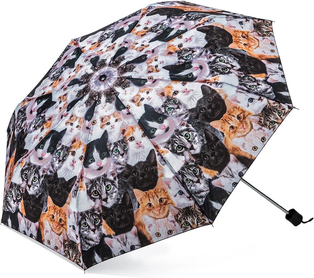 The Paragon Cat Umbrella - Compact & Portable Accessory with Photo-Realistic Kitty Images