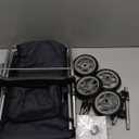 The New York Doll Collection First Twin Stroller - Cutest Heart Design Baby Strollers Great Toy Gift for Toddlers and Girls (Denim) Blue,pink