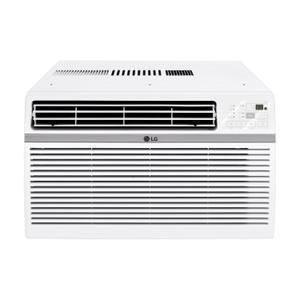 LG 24,500 BTU Window Air Conditioner, 230V, Cools 1,560 Sq.Ft. (39' x 40' Room Size), Quiet Operation, Electronic Control with Remote, 3 Cooling & Fan Speeds, Auto Restart, White | 230V, Remote Control, 3 Cooling and Fan Speeds, Auto-Restart, Electro