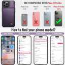 Vinich for iPhone 12 Pro Max Wallet Case with Card Holder, RFID Blocking Credit Slots Kickstand Shockproof Phone Cover Fit for iPhone 12 Pro Max 6.7" Purple