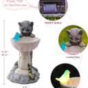 Cat Statues for Bird Bath: Outdoor Sculptures for Garden Lawn Patio Yard Balcony Porch - Unique Gifts for Mother Grandma Women