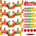MGparty Christmas Inflatable Reindeer Antler Toss Games Xmas Ring Toss Game for Kids Teens Adults Indoor Outdoor Family Holiday Party Gifts