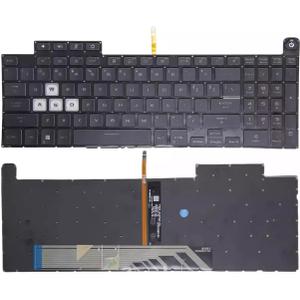 New Replacement Keyboard for Asus TUF A15 F15 FA507 FA507R FX507 FX507R FX507Z FX507ZM Keyboard with Each-Key RGB Colorful Keyboard US Layout