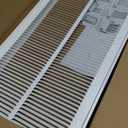 Fits 14x30 Duct Opening | Steel Return Air Filter Grille by Handua [Removable Door] for 1-inch Filters | Vent Cover Grill | White | Easy-to-Use Plastic Latches | Outer Dimensions: 16 5/8"W X 32 5/8"H