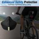 Zacro Bike Seat Cushion - Gel Padded Bike Seat Cover for Men Women Comfort, Extra Soft Exercise Bicycle Seat Compatible with Peloton, Outdoor & Indoor Bike Saddles (Black(silver waterproof cover))