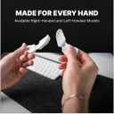 DELTAHUB Carpio 2.0 - Right-Handed Truly Ergonomic Wrist Rest for Mouse, Carpal Tunnel Support, Pain Relief, Anti-Fatigue, Easy Glide, Sleek, Office, Computer, Laptop, Gaming - Large, Black