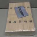 RHBLME 10 PACK Wooden Box with Hinged Lid, Unfinished Unpainted Wooden Boxes for Crafts, Large Wooden Box Unfinished Wood Box for DIY Storage Jewelry Plain Pine Box
