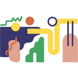 WallPops Fun Haus Modular Mural Peel and Stick Wall Decals, VPD6386