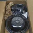 MP22YA Electric Stove Burner Element Replacement Set & W10290350 W10290353 4 Pack Black Drip Pans - Perfectly Fit Whirlpool Electric Range Stove Top