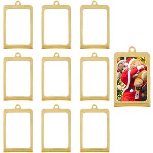 DICOSMETIC 10Pcs Acrylic Hanging Family Tree Photo Frame 3.31x1.95x0.2 Inch Mini Hanging Picture Frames Gold Photo Ornaments Mother's Day Gifts for Polaroid Film,Inner Diameter: 2.48x1.59 Inch