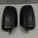 KYYET Compatible with 2011-2020 Chrysler 300 Charger Carbon Fiber Pattern Side Door Wind Mirror Covers Cap Trim