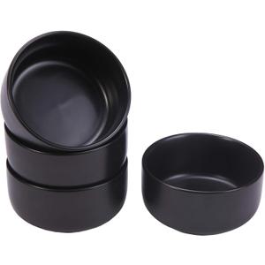 10 Oz Ceramic Small Bowls, Matte Meal Prep Round Bowl Set, Suitable for Small Side Dishes, Yogurt, Rice, Pudding, Souffle, Set of 4