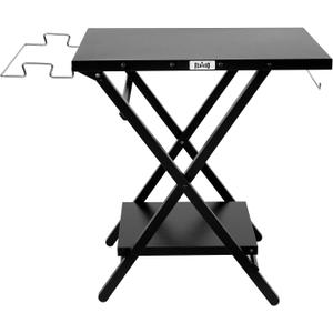 Outdoor Folding Grill Table, Portable Grill Table for Outside, Folding Grill Stand, Outdoor Prep Table, Friendly to Storage, Ideal for Camp or RV, Black, L30 x W24, FD2430B