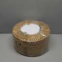 Rattan Ceiling Light Fixture, 3 Light Bohemian Modern Woven Ceiling Light, Boho Flush Mount Ceiling Light for Bedroom Living Room Dining Room, Bulb NOT Included (Gold)