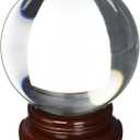 Amlong Crystal Clear Crystal Ball 150mm (6 inch) Including Wooden Stand