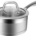 Duxtop Stainless Steel Sauce Pan with Lid, 2.5 Quart Induction Cooking Pot