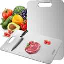 Titanium Cutting Board, 2026 New Upgrade 100% Pure Titanium Cutting Boards for Kitchen, Hygiene & Durability Non Stick Chopping Board, Double sided Cutting Mat, Easy to Clean,V790L