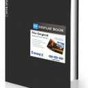 Sooez Art Portfolios 11"x17", Large Portfolio Folder with 30 Pockets & Black Inner Sheets, Display 60 Pages, 11 x 17 Presentation Book