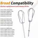 2 x W10490648 Hand Beaters Attachments for kitchenaid Hand Mixer