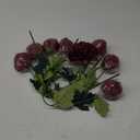 Premium Burgundy Silk Flowers Bouquet, Wine Artificial Floral Arrangements, Dark Red Fake Flower for Wedding Bridal Bouquets, Home Decorations, Baby Shower, Table Centerpieces 8 pack