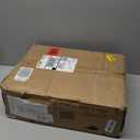 Masupu Nightstand with Charging Station,MidCentury Modern Bedside Table with 2 Storage Drawer,Small Gold Frame Side End Table for Bedroom,Living Room (Black)