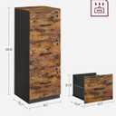 VASAGLE 3 Drawer File Cabinet with Locks, for A4, Letter Sized Documents