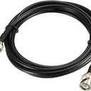 uxcell RG58 Coaxial Cable with BNC Male to BNC Male Connectors 50 Ohm 12 Ft