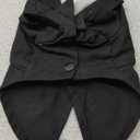 ADOGGYGO Formal Dog Tuxedo Bandana, XS, Black (Wedding, Birthday Costume)