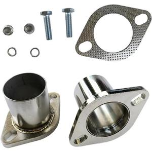 All Out Fab 2.5 inch Exhaust Flange Repair Pipe Kit 2 Bolts & Gasket hardware