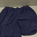 MIER Men's 7 Inch Quick Dry Running Shorts with Phone Pocket  L Navy Blue