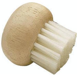 Kitchen Craft Mushroom Cleaning Brush with Rubber Wood Handle and Soft Bristles