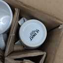 LE TAUCI 5 oz Espresso Mugs, Ceramic Small Stackable Coffee Cups, Designed for Double Shots of Espresso, Lungo and Tea, Perfect for Coffee Machine and Maker, Set of 4, White