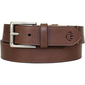 Wolverine Men's Stretch Leather Belt | Heavy Duty | Utility | Durable | Casual | Classic | Comfort | Metal Buckle (34 Inch, Flex - Brown)