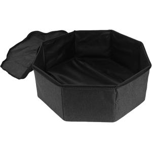 Jiawu Hat Box, Foldable Hat Storage Box, Stackable Bag with 2 Handles and Cardboard, Portable Hats Travel Case, Hats Carrier Container for Men, Women