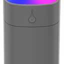 Portable Mini Humidifiers for Bedroom, 400ml Aroma Diffuser for Home Personal Desktop Plant Humidifier Indoor Fragrance Aroma Diffuser with 2 Modes, Night Light and Auto-Off Small Diffuser for Car (Black)