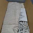 Bedsure GentleSoft Electric Blanket King Size - Soft Ribbed Flannel Heated Blanket with Dual Control, Heating with 10 Heat Settings & 10 Time Settings, 8 hrs Timer Auto Shut Off (90x100 inches, Cream)